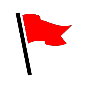 赤い旗の画像